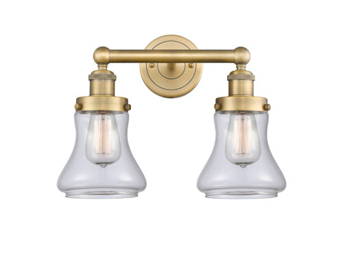 INNOVATIONS 616-2W-BB-G192 Bellmont 2 15.5 inch Bath Vanity Light Brushed Brass