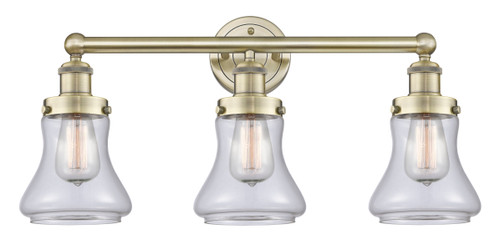 INNOVATIONS 616-3W-AB-G192 Bellmont 3 24.5 inch Bath Vanity Light Antique Brass