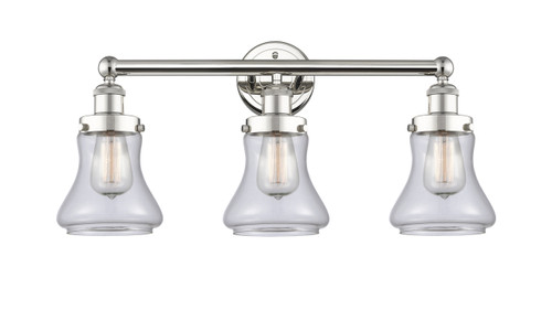 INNOVATIONS 616-3W-PN-G192 Bellmont 3 24.5 inch Bath Vanity Light Polished Nickel
