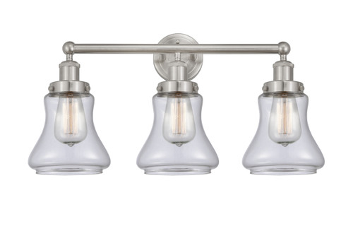 INNOVATIONS 616-3W-SN-G192 Bellmont 3 Light 24.5 inch Bath Vanity Light Brushed Satin Nickel