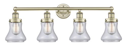 INNOVATIONS 616-4W-AB-G192 Bellmont 4 33.5 inch Bath Vanity Light Antique Brass