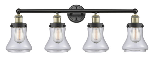 INNOVATIONS 616-4W-BAB-G192 Bellmont 4 33.5 inch Bath Vanity Light Black Antique Brass