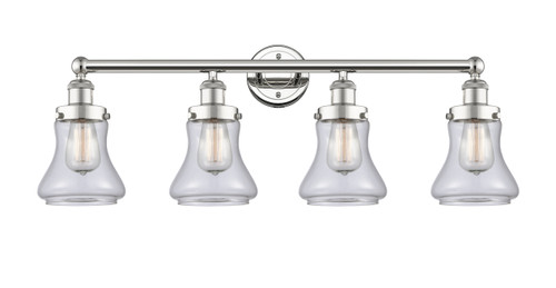 INNOVATIONS 616-4W-PN-G192 Bellmont 4 33.5 inch Bath Vanity Light Polished Nickel