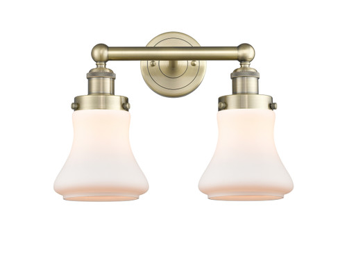 INNOVATIONS 616-2W-AB-G191 Bellmont 2 15.5 inch Bath Vanity Light Antique Brass