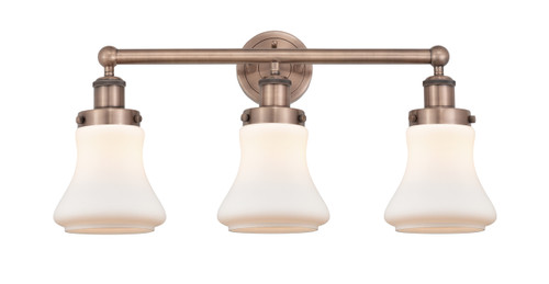 INNOVATIONS 616-3W-AC-G191 Bellmont 3 24.5 inch Bath Vanity Light Antique Copper