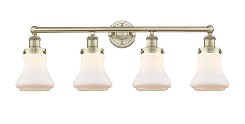 INNOVATIONS 616-4W-AB-G191 Bellmont 4 33.5 inch Bath Vanity Light Antique Brass