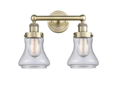 INNOVATIONS 616-2W-AB-G194 Bellmont 2 15.5 inch Bath Vanity Light Antique Brass