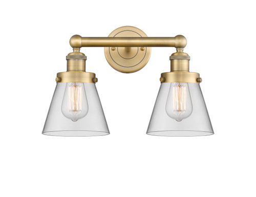 INNOVATIONS 616-2W-BB-G62 Cone 2 15.5 inch Bath Vanity Light Brushed Brass