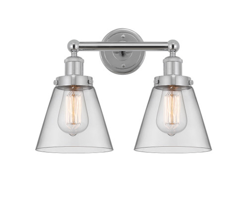 INNOVATIONS 616-2W-PC-G62 Cone 2 Light 15.5 inch Bath Vanity Light Polished Chrome