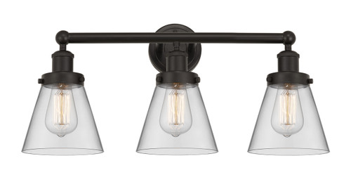 INNOVATIONS 616-3W-OB-G62 Cone 3 Light 24.5 inch Bath Vanity Light Oil Rubbed Bronze
