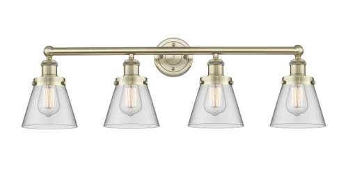 INNOVATIONS 616-4W-AB-G62 Cone 4 33.5 inch Bath Vanity Light Antique Brass