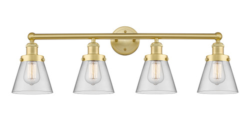 INNOVATIONS 616-4W-SG-G62 Cone 4 33.5 inch Bath Vanity Light Satin Gold