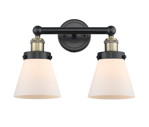 INNOVATIONS 616-2W-BAB-G61 Cone 2 15.5 inch Bath Vanity Light Black Antique Brass