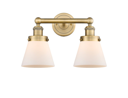 INNOVATIONS 616-2W-BB-G61 Cone 2 15.5 inch Bath Vanity Light Brushed Brass