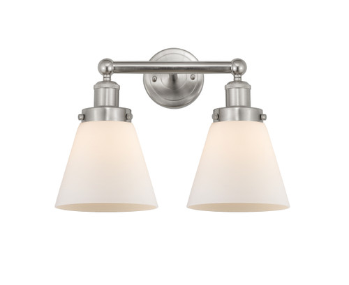INNOVATIONS 616-2W-SN-G61 Cone 2 Light 15.5 inch Bath Vanity Light Brushed Satin Nickel