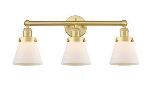 INNOVATIONS 616-3W-SG-G61 Cone 3 24.5 inch Bath Vanity Light Satin Gold