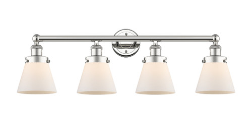 INNOVATIONS 616-4W-PN-G61 Cone 4 33.5 inch Bath Vanity Light Polished Nickel