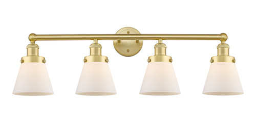 INNOVATIONS 616-4W-SG-G61 Cone 4 33.5 inch Bath Vanity Light Satin Gold