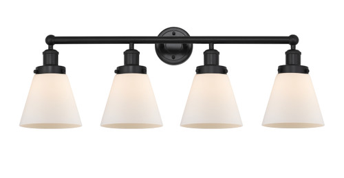 INNOVATIONS 616-4W-BK-G61 Cone 4 Light 33.5 inch Bath Vanity Light Matte Black