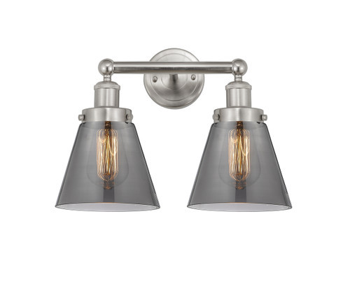 INNOVATIONS 616-2W-SN-G63 Cone 2 Light 15.5 inch Bath Vanity Light Brushed Satin Nickel