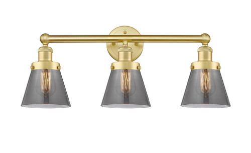 INNOVATIONS 616-3W-SG-G63 Cone 3 24.5 inch Bath Vanity Light Satin Gold