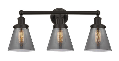 INNOVATIONS 616-3W-OB-G63 Cone 3 Light 24.5 inch Bath Vanity Light Oil Rubbed Bronze