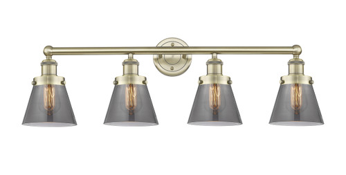 INNOVATIONS 616-4W-AB-G63 Cone 4 33.5 inch Bath Vanity Light Antique Brass