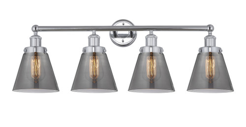 INNOVATIONS 616-4W-PC-G63 Cone 4 Light 33.5 inch Bath Vanity Light Polished Chrome
