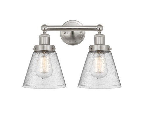 INNOVATIONS 616-2W-SN-G64 Cone 2 Light 15.5 inch Bath Vanity Light Brushed Satin Nickel