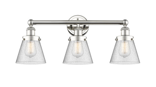 INNOVATIONS 616-3W-PN-G64 Cone 3 24.5 inch Bath Vanity Light Polished Nickel