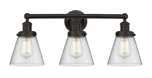 INNOVATIONS 616-3W-OB-G64 Cone 3 Light 24.5 inch Bath Vanity Light Oil Rubbed Bronze