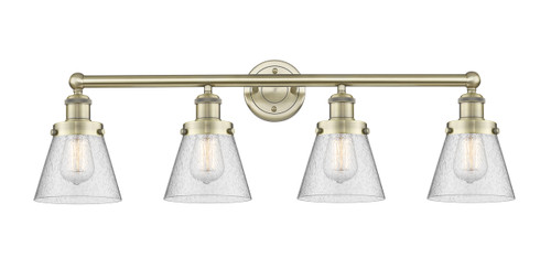 INNOVATIONS 616-4W-AB-G64 Cone 4 33.5 inch Bath Vanity Light Antique Brass