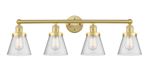 INNOVATIONS 616-4W-SG-G64 Cone 4 33.5 inch Bath Vanity Light Satin Gold