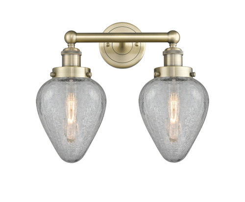 INNOVATIONS 616-2W-AB-G165 Geneseo 2 15 inch Bath Vanity Light Antique Brass