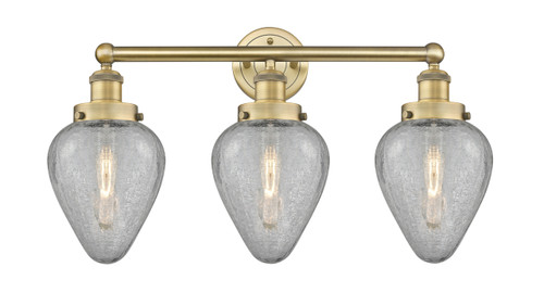 INNOVATIONS 616-3W-BB-G165 Geneseo 3 24 inch Bath Vanity Light Brushed Brass