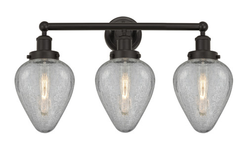 INNOVATIONS 616-3W-OB-G165 Geneseo 3 Light 24 inch Bath Vanity Light Oil Rubbed Bronze