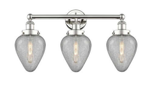 INNOVATIONS 616-3W-PN-G165 Geneseo 3 24 inch Bath Vanity Light Polished Nickel