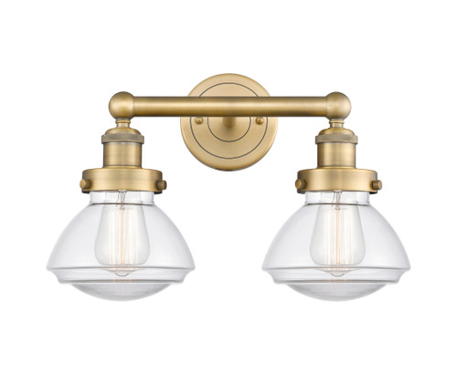 INNOVATIONS 616-2W-BB-G322 Olean 2 15.5 inch Bath Vanity Light Brushed Brass