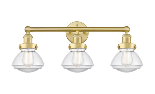 INNOVATIONS 616-3W-SG-G322 Olean 3 24.5 inch Bath Vanity Light Satin Gold