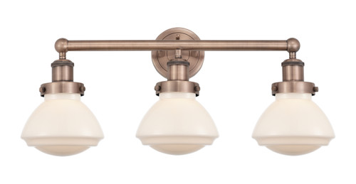 INNOVATIONS 616-3W-AC-G321 Olean 3 24.5 inch Bath Vanity Light Antique Copper