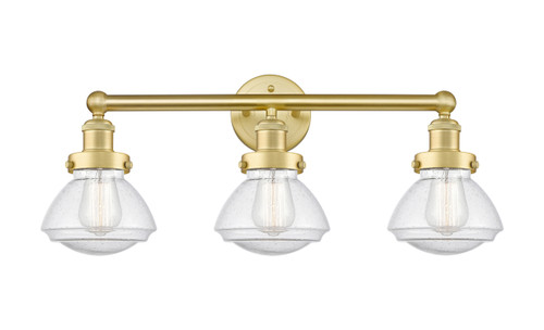 INNOVATIONS 616-3W-SG-G324 Olean 3 24.5 inch Bath Vanity Light Satin Gold
