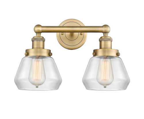 INNOVATIONS 616-2W-BB-G172 Fulton 2 15.5 inch Bath Vanity Light Brushed Brass