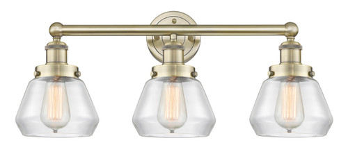 INNOVATIONS 616-3W-AB-G172 Fulton 3 24.5 inch Bath Vanity Light Antique Brass