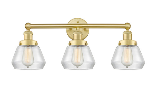INNOVATIONS 616-3W-SG-G172 Fulton 3 24.5 inch Bath Vanity Light Satin Gold