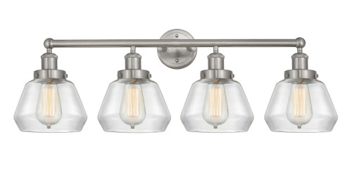 INNOVATIONS 616-4W-SN-G172 Fulton 4 Light 33.5 inch Bath Vanity Light Brushed Satin Nickel