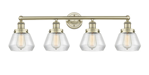 INNOVATIONS 616-4W-AB-G172 Fulton 4 33.5 inch Bath Vanity Light Antique Brass