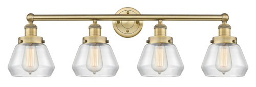 INNOVATIONS 616-4W-BB-G172 Fulton 4 33.5 inch Bath Vanity Light Brushed Brass