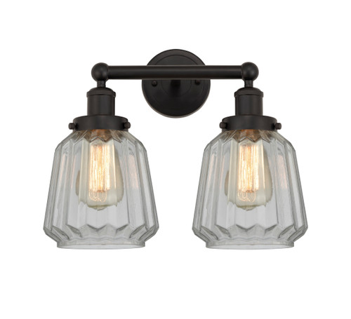 INNOVATIONS 616-2W-OB-G142 Chatham 2 Light 15.5 inch Bath Vanity Light Oil Rubbed Bronze