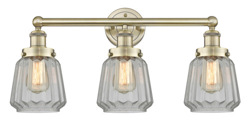 INNOVATIONS 616-3W-AB-G142 Chatham 3 24.5 inch Bath Vanity Light Antique Brass