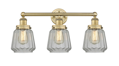 INNOVATIONS 616-3W-BB-G142 Chatham 3 24.5 inch Bath Vanity Light Brushed Brass